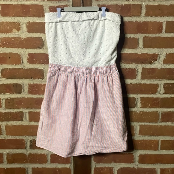 Lilly Pulitzer Dresses & Skirts - Lilly Pulitzer Dress white lace crochet red white blue bottom Women’s small